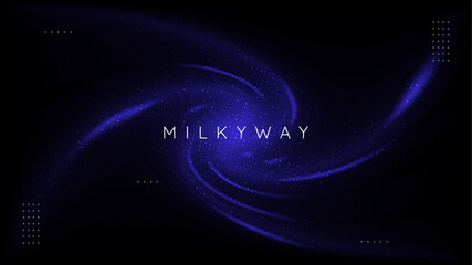 abstract outer space background with glowing particles