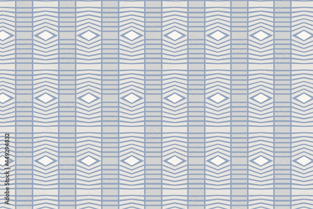 Poster mosaic rectangle and diagonal square pattern in abstract style. dark and soft pastel blue colors