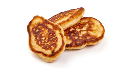 Delicious pancakes, isolated on white background. High resolution image.