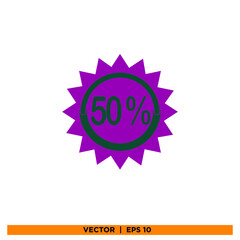 Icon vector graphic of discount
