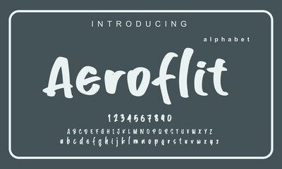 Elegant alphabet letters font Aeroflit and number. Classic Lettering Minimal Fashion Designs. Typography modern serif fonts regular decorative vintage concept. vector illustration