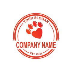 Obraz na płótnie Canvas pets care logo , veterinary logo