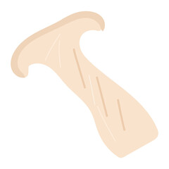 Trumpet royale mushroom vector hand drawn cartoon illustration