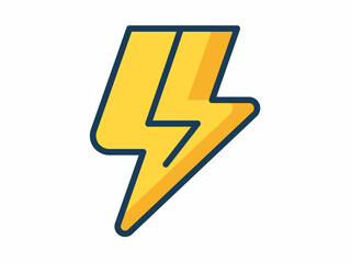 electric power lighting thunder bolt-weather electricity single isolated icon with filled line style