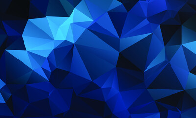 Fototapeta premium Blue Abstract Color Polygon Background Design, Abstract Geometric Origami Style With Gradient