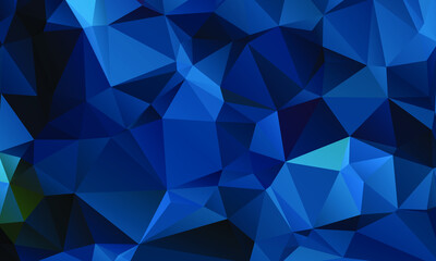 Blue Abstract Color Polygon Background Design, Abstract Geometric Origami Style With Gradient
