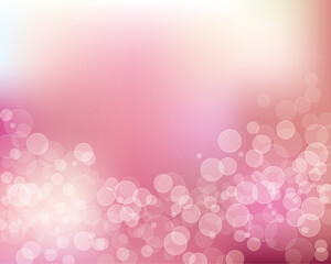 輝きとぼかしのピンクグラデーション背景