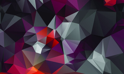 Abstract Color Polygon Background Design, Abstract Geometric Origami Style With Gradient