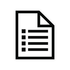 List icon vector graphic