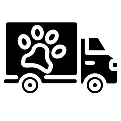 grooming delivery glyph icon
