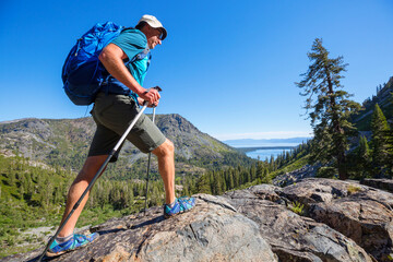 Hike in mountains