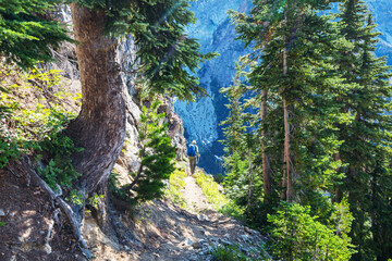 Hike in mountains