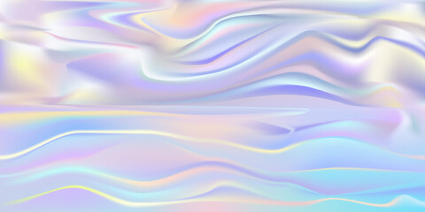 Holographic foil. Abstract wallpaper background. Hologram texture. Premium quality. Modern vector.