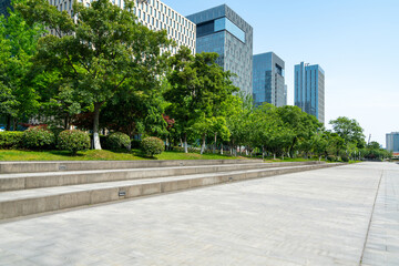 Fototapeta na wymiar financial center office building in Ningbo East New Town, China