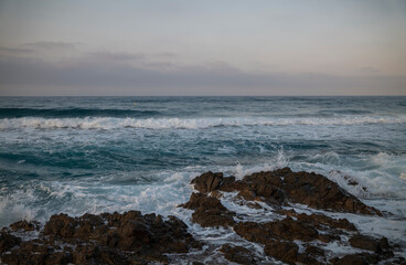 Fototapeta na wymiar Beach on sunrise, Cabo de Gata, Almeria, Spain