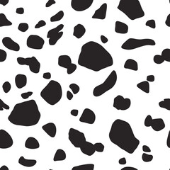 Seamless pattern with animal print. Mammalian fur. Camouflage of predators cheetah, leopard, jaguar. Background for printing. Vector illustration.