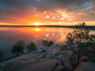 Beautiful Lakeside Sunset