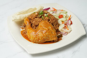 Indian food briyani chicken