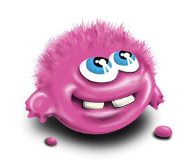 Fluffy of a monster art
