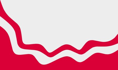 red and white flag background on white background