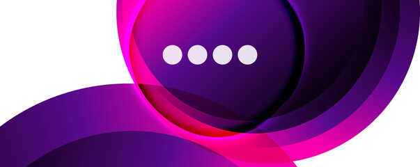 Fluid gradients, swirls and circles. Bright color lines. Vector Illustration For Wallpaper, Banner, Background, Landing Page