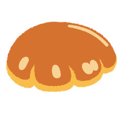 クリームパンのイラスト