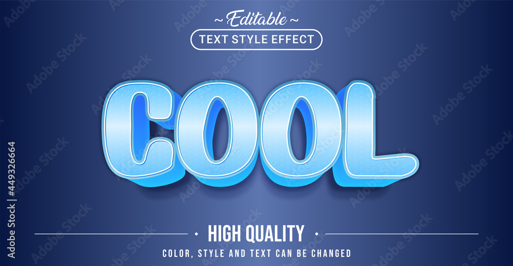 Poster Editable text style effect - Cool text style theme.
