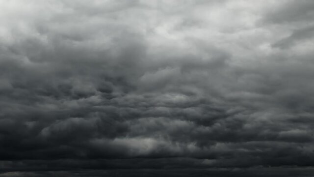beautiful dark dramatic sky with stormy clouds time lapse before the rain 
