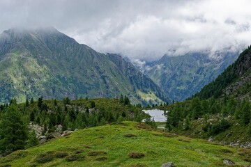 scenic landscape in the austrian alps