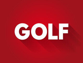 Golf text quote, sport concept background