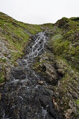 waterfall in the mountains