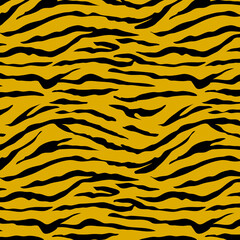 虎の模様のシームレスパターン