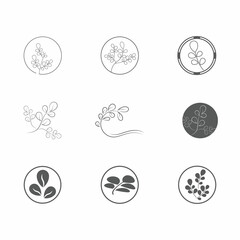 Leaf and Shutter Lens Aperture for Nature Photographer logo design inspiration