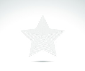Obraz premium Star logo. Star lined icon, sign, symbol, Flat design, button, web. vector - illustration eps 10.