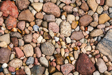 Fieldstones as a natural background for further graphic works.