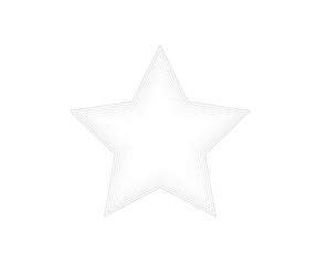 Star logo. Star lined icon, sign, symbol, Flat design, button, web. vector - illustration eps 10.