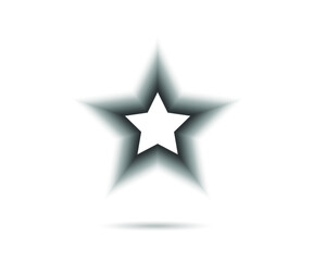 Star logo. Star lined icon, sign, symbol, Flat design, button, web. vector - illustration eps 10.