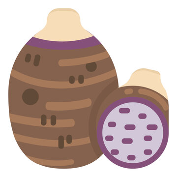 Taro Flat Icon