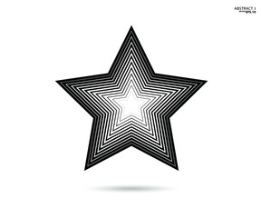 Star logo. Star lined icon, sign, symbol, Flat design, button, web. vector - illustration eps 10.