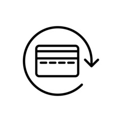 Credit card icon vector set. Bank card illustration sign collection. Bank account symbol or logo.
