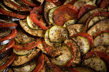 Exquisite traditional French dish ratatouille