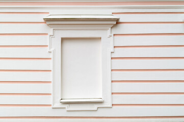 fake window on the facade of the building