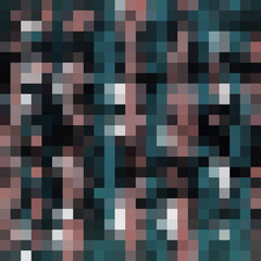 pixels,seamless pattern, colored fragments, geometric, stained glass, glass, mosaic, squares, blue, brown, color, dark, turkish style, texture, background for design, digital, leisure, winter, calm, 