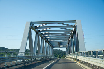 Metal bridge near Dumbrăveni Romania, 2021, July