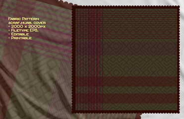 fabric motif abstract for hijab, scraf