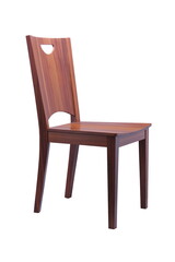 wood chair with isolated white background