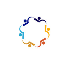 COLORFUL PEOPLE TEAM TOGETHER, UNION, COWORKING PEOPLE ISOLATED ON WHITE