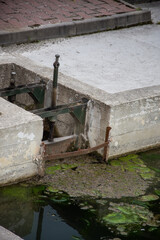 Water basins from Blidereasa Trout, Anies Valley, Anies,Bistrita Romania, July, 2021