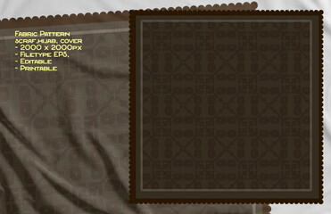 fabric motif abstract for hijab, scraf