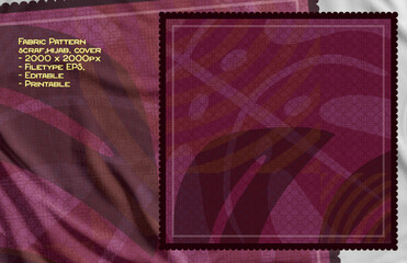 fabric motif abstract for hijab, scraf